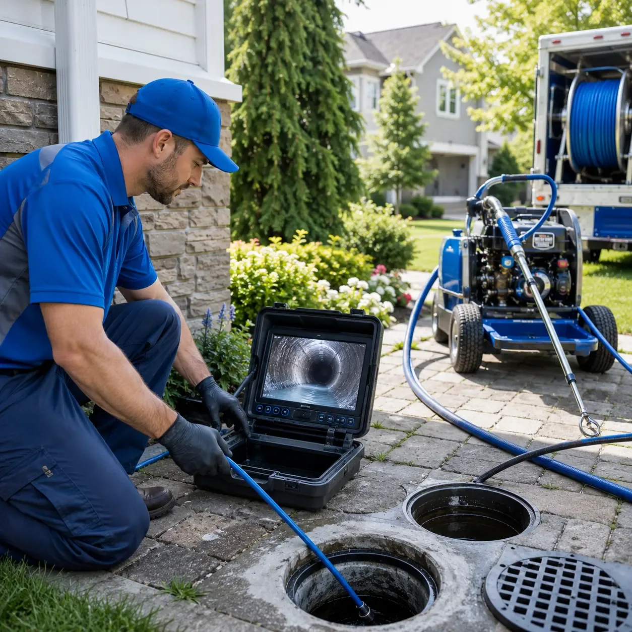 Outdoor drain cleaning professionals serving Walhalla, MI